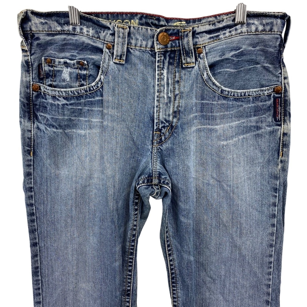 Silver Jeans Co. Grayson Classic Fit  Denim Jeans Distressed Menswear 32x29 3/4"